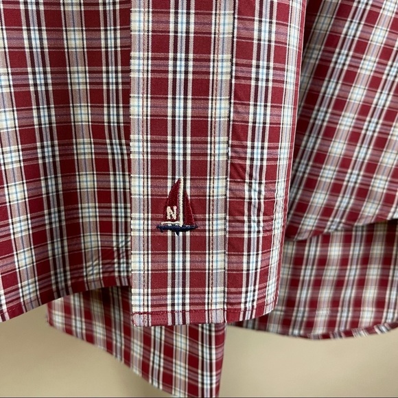 Nordstrom Men’s Small Check Button Down Dress Shirt Office Professional 90’s - Picture 4 of 11